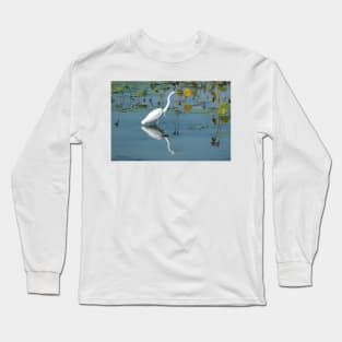 Egret hunting Long Sleeve T-Shirt